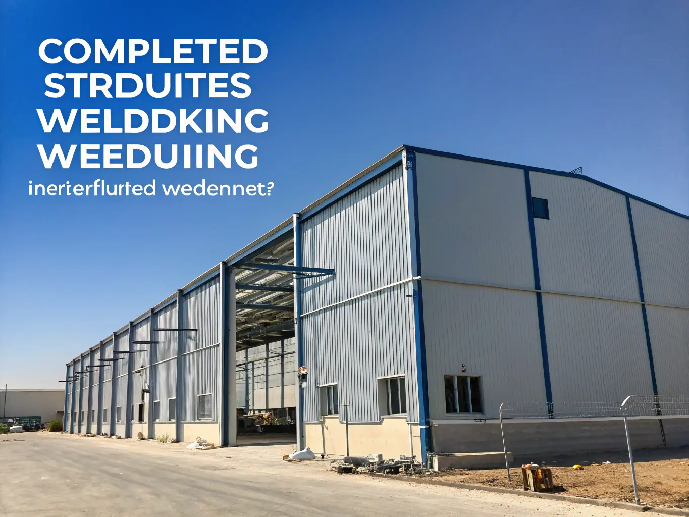 An exterior shot of a Shop Spot Customs workshop, showing its sturdy construction and ample natural light through strategically placed windows.